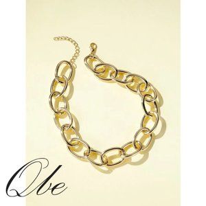 Qbe 2 pcs Simple Chain Necklace